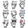 White Tiger Emoticon Bengal Tiger