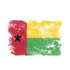 Guinea Bissau Flag Distressed