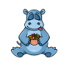 Hippopotamus Eating Ramen