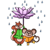 Lotus Flower Umbrella
