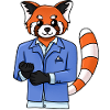 Red Panda Tuxedo