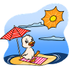 Duck Sunbathing