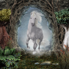 Merveilleuse licorne blanche