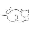 Cat StrokeOneline