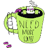 Cat in the coffee pool