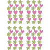 hearts flowers pattern