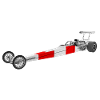 Dragster racing car