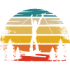 Retro Sun and Skiing -