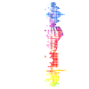 Rom Rom Italien Stadssilhuett Pixel Färgglad