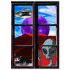 Strange alien cat UFO
