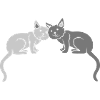 Couple Cats Team Friends