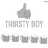 Thirsty boy - gray version