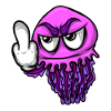 Jelly Fish Middle Finger Jellyfish