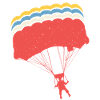 Parachutisme rétro parachutisme parachutisme skydiver