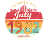 July 1982 40th birthday