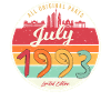 July 1993 Birthday greeting