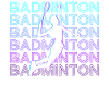 Badminton Player Retro Gift