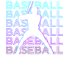 Baseballspieler Retro Geschenk