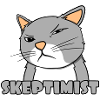 Skeptiker Katze - Skeptimist