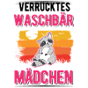Verrücktes Waschbär MädchenRaccoon