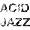 Acid Jazz Music Black White Typography Modern