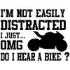 Jeg er ikke let distrated motorcykel