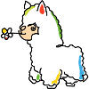 Alpaka bunt