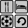 Football Eat Sleep Icons