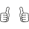 Two thumbs up