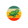 Retro Turtle Gift Sea Turtle