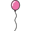 Rosa Luftballon Geschenkidee