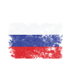 Bandiera della Russia Distressed - Bandiera russa