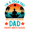 Funny fathers day yoga dad