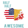 Half American Half British