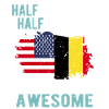 Half American Half Belgian