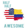 Moitié américain moitié colombien