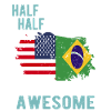 Half American Half Brazilian