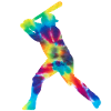 Baseball Fan Tie Dye Batter