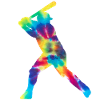 Baseball Fan Tie Dye Batter