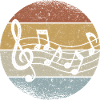 Musique Violon Clef Retro Clef