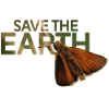 Save the Earth lettering