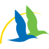 Seevogel, der Charente fliegt