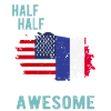 Mi-Américain, mi-Américain