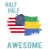 Moitié américain moitié gabonais