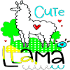 cute llama positive thoughts happy