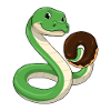 Snake with donut