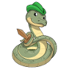 Serpent avec épée