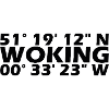 Woking coordinates