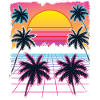 Synthwave Retro 80s Streetwear Design