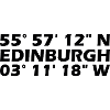 Edinburgh Coordinates